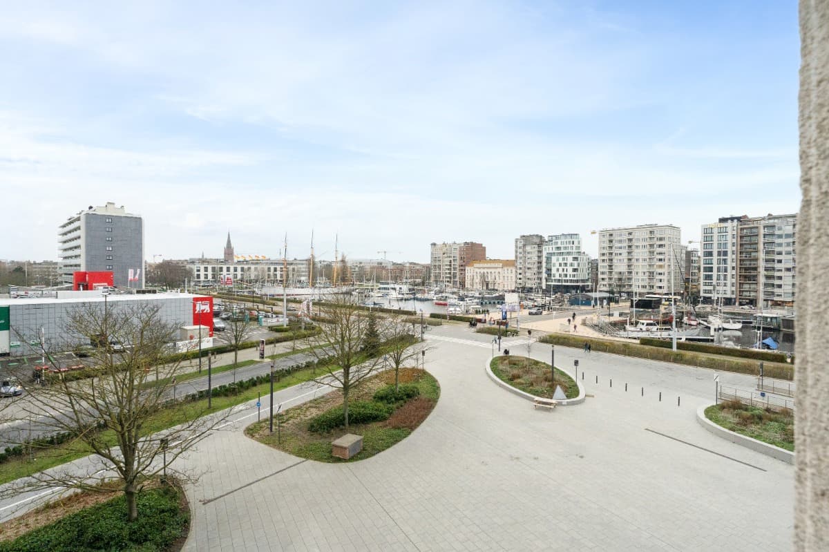 Ruim appartement met zicht op de jachthaven in Oostende!